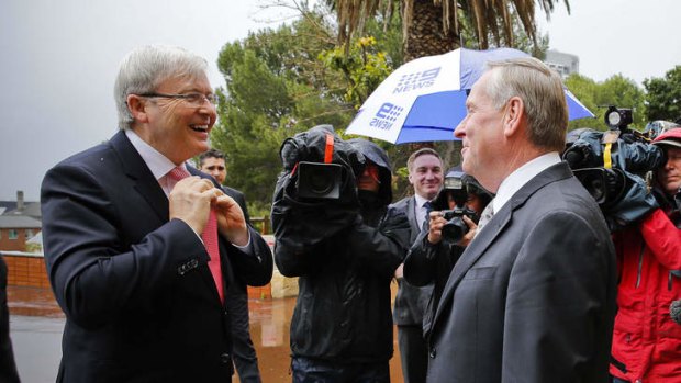 Prime Minister Kevin Rudd met with WA Premier Colin Barnett last month.