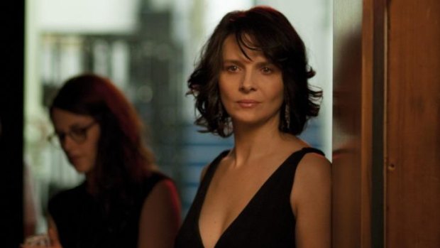 Juliette Binoche (right) and Kristen Stewart in <i>Clouds of Sils Maria</i>.