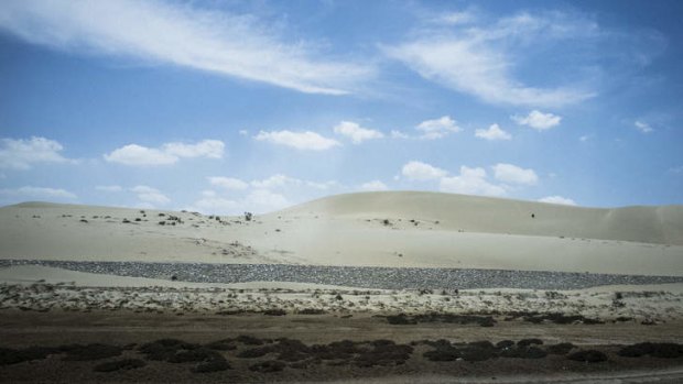 Plains of pain … North Sinai's unforgiving landscape.