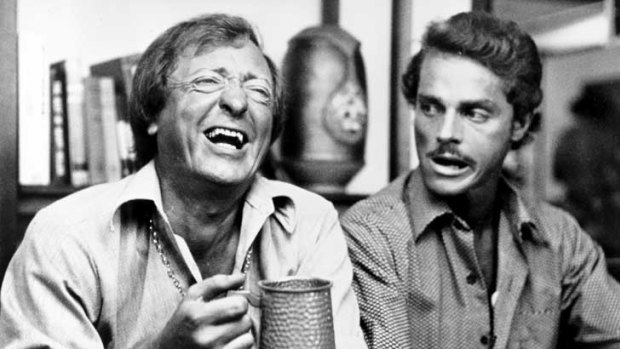 Harold Hopkins, right, had major roles in several Australian television series and movies, including <em>Don's Party</em> (1976) with Graham Kennedy.