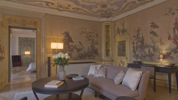 The Alcove Tiepolo at the Aman Canal Grande Venice.