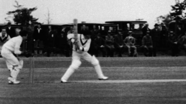 Don Bradman at play in Canada.