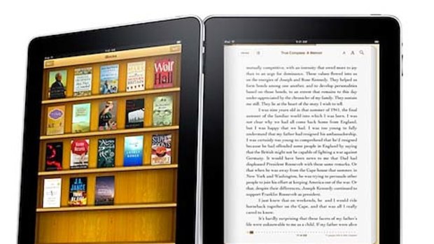 Apple's iBooks app on the iPad.