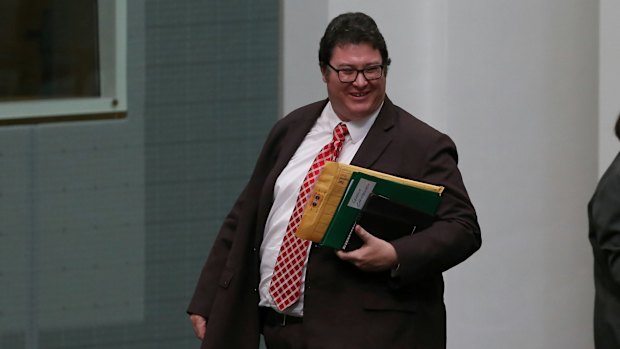 George Christensen in Parliament on Wednesday.