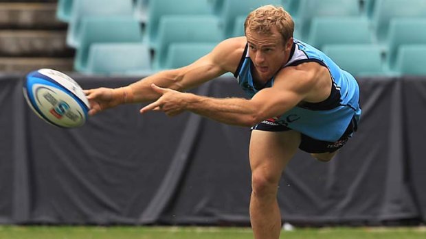 Cut off &#8230; Sarel Pretorius trained with the main Waratahs squad for only a small part of yesterday's training session.