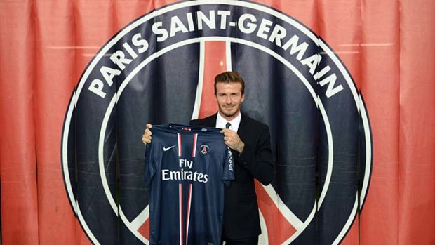 Glamour match ... David Beckham and Paris St-Germain.