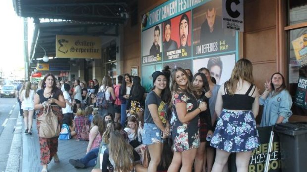 Popular: 5 Seconds of Summer fans queue to see the band at the Enmore Theatre in April, 2014.