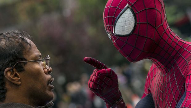 Box-office blockbuster: Andrew Garfield as Spider-Man in <i>The Amazing Spider-Man 2 </i>.
