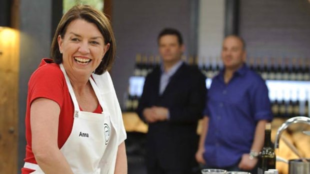 Plenty of program options on the menu: Queensland Premier Anna Bligh on Ten's Celebrity MasterChef .