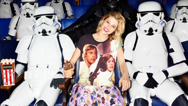 Star Wars inspired PJs from the new Peter Alexander 'Movie Night' collection.