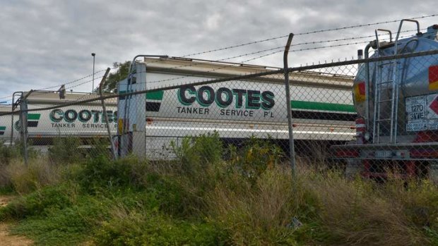 Cootes tankers at their Spotswood depot.