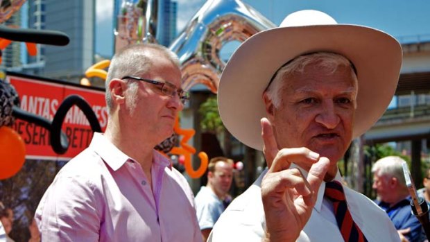 Waiting... Queensland independent MP Bob Katter could pocket a $335 million government grant for his CopperString power project.
