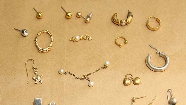 Some of the stolen jewellery recovered by police.