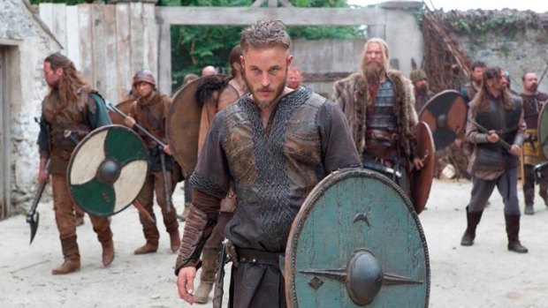 Looks could kill: Victorian Travis Fimmel won the role over 'very pretty English actors'.