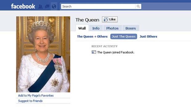 The Queen has joined Facebook. but don't hold your breath for the drunken antics photos. Her Majesty is not like the rest of us.