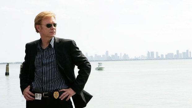 David Caruso in a scene from <i>CSI: Miami</i>.