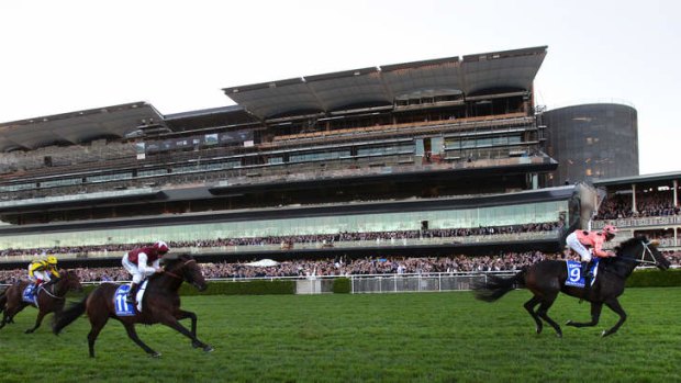 Daylight second: Black Caviar makes history by winning the TJ Smith Stakes at Royal Randwick on Saturday.
