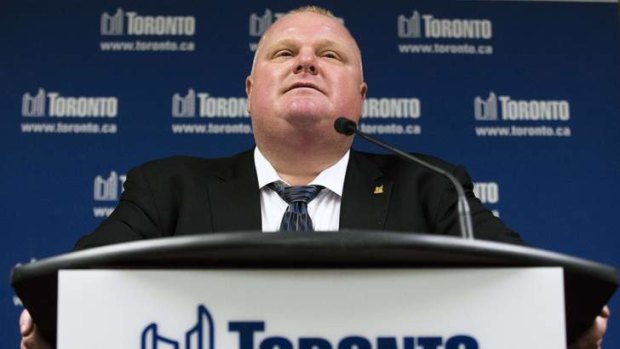 Toronto Mayor Rob Ford  denied allegations that he had smoked crack-cocaine and said he could not comment on a video he had not seen or does not exist.