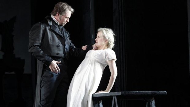 Teddy Tahu Rhodes and Taryn Fiebig in Opera Australia's Don Giovanni.