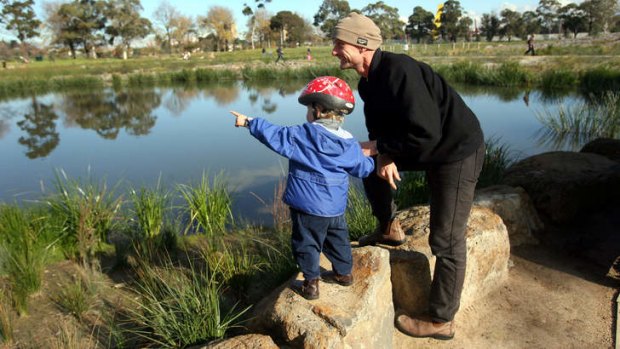 One of two Royal Park waterholes that are under threat.