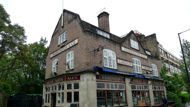 The Carlton Tavern in Kilburn London before it was demolished.