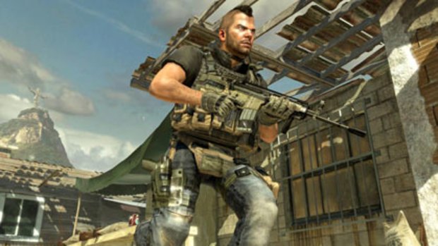 A screenshot from the blockbuster game <I>Call of Duty: Modern Warfare 2.</i>