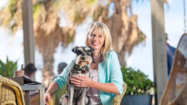 Dog Society Founder Tanya Hynes with Winston.