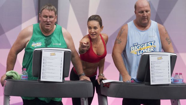 Weight loss competition: contestants on The Biggest Loser.