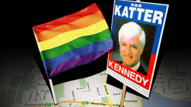 Bob Katter's electorate office is just a short stroll from the Goondi Hill Bakery, which is operated by a gay couple. <i>Illustration: Simon Rankin</i>