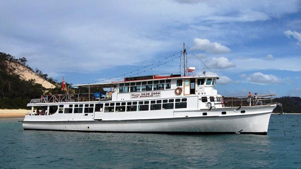 The Lady Brisbane party boat, operated by Brisbane Cruises.