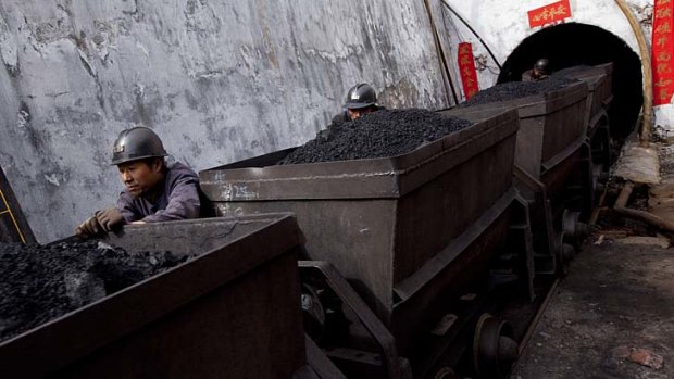 Hard yakka: Local coal production is likely to rise as China improves its rail network.