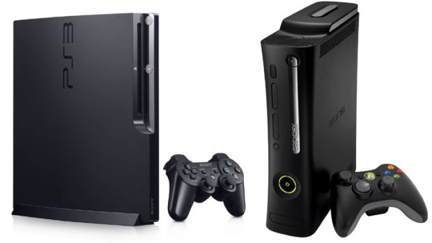 Pipped .. the PS3, left, has stolen the game console crown from the Xbox 360, right.