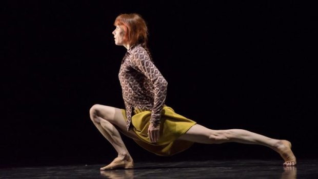 Sylvie Guillem during her final work, Mats Ek's <i>Bye</i>.