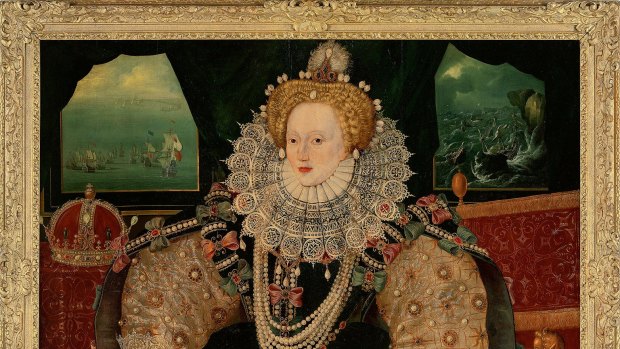 The Armada Portrait of Britain's Queen Elizabeth I.