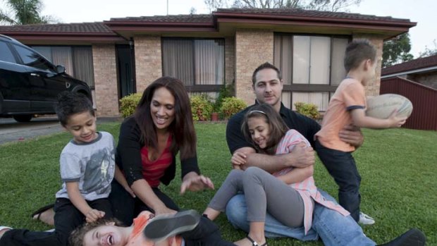 Angry ... the Brown family, at their Minchinbury home, can't believe they were still being charged a fee.