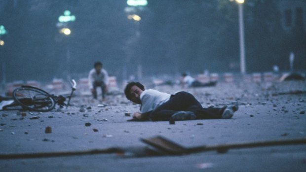 This day 25 years ago: Peacefully protesting students were gunned down around Tiananmen Square.