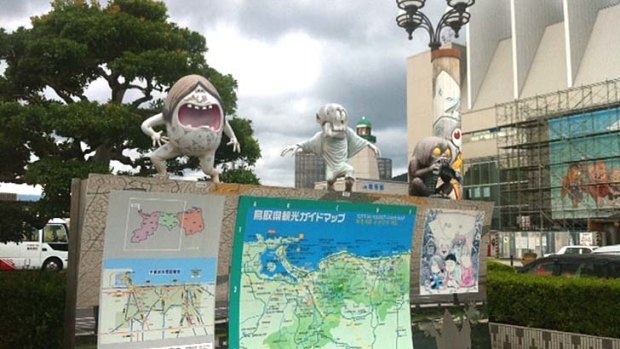 Manga creatures in Sakaiminato, Japan.