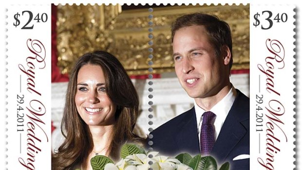 The royal wedding stamp from the tiny Pacific island of Niue.