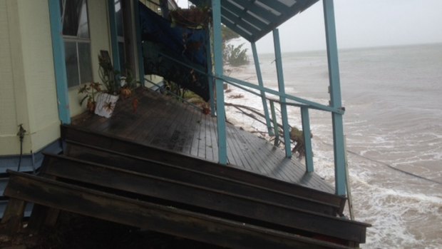 Damage from cyclone Dylan, at Great Keppel Island Hideaway resort. Photo: Supplied.