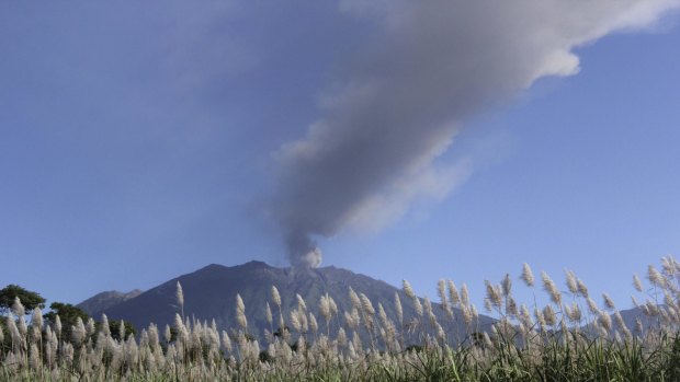Flights in and out of Bali have been disrupted by a volcanic ash cloud.