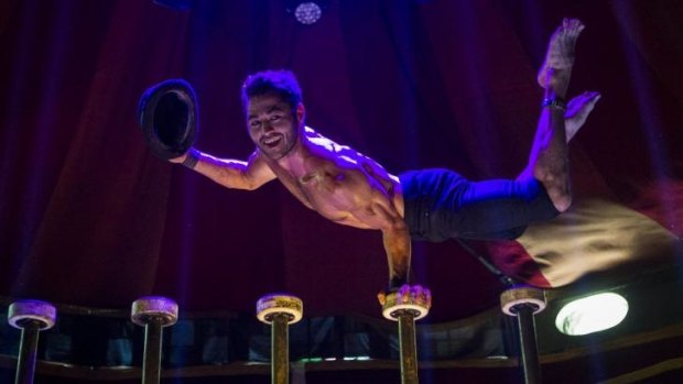 Balancing act: Danik Abishev shows off his impressive handiwork in <i>Limbo</i>.