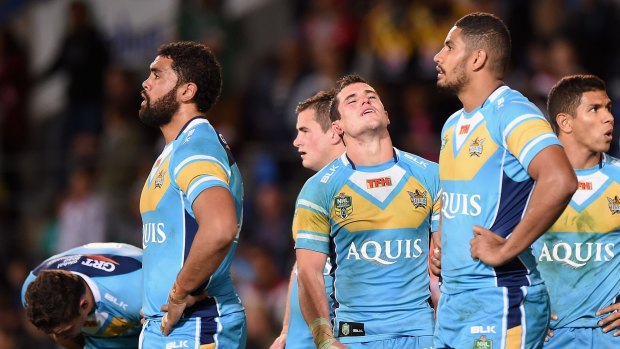 Struggling on and off the field: The Gold Coast Titans.