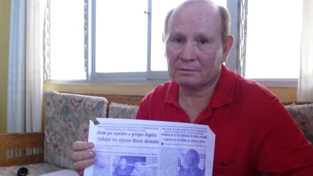 Proposals ... David Nilsson, an Australian property developer operating in Peru,  holding a copy of an article written in the local newspaper about him.