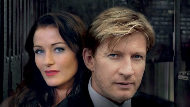 Louise Lombard and David Wenham in <i>Dripping in Chocolate</i>.
