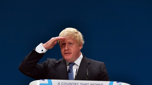 UK Foreign Secretary Boris Johnson.