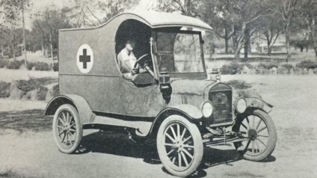 Dinner deliverer: A Red Cross kitchen car from World War I.