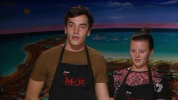 'We're not worthy': Josh apologises for his terrible fish on MKR.