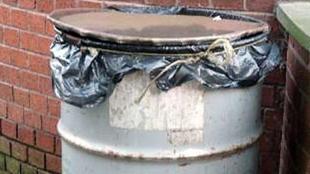 The remains of Norman Desmond Cheney were found inside a 44-gallon drum similar to this one.