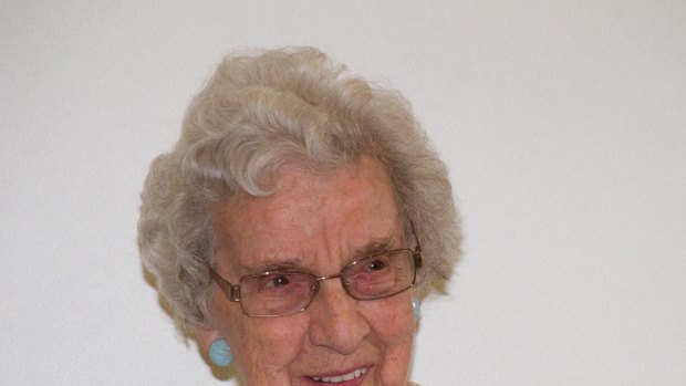 Mina Whybourne at her 90th Birthday celebration in 2012.