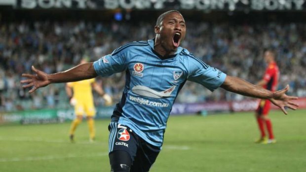Staying put: Yairo Yau is staying with Sydney FC for another season.